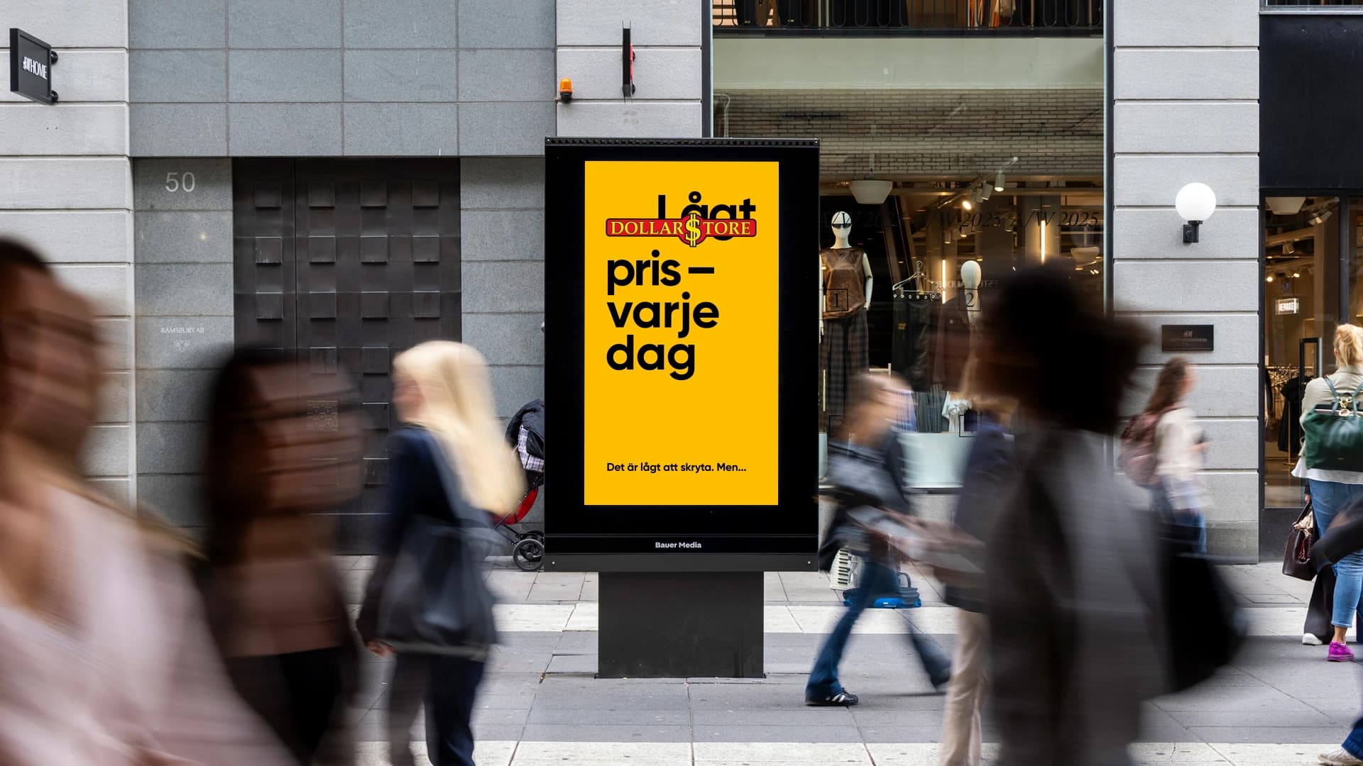 Dollarstore Vi täcker lågt – gata
