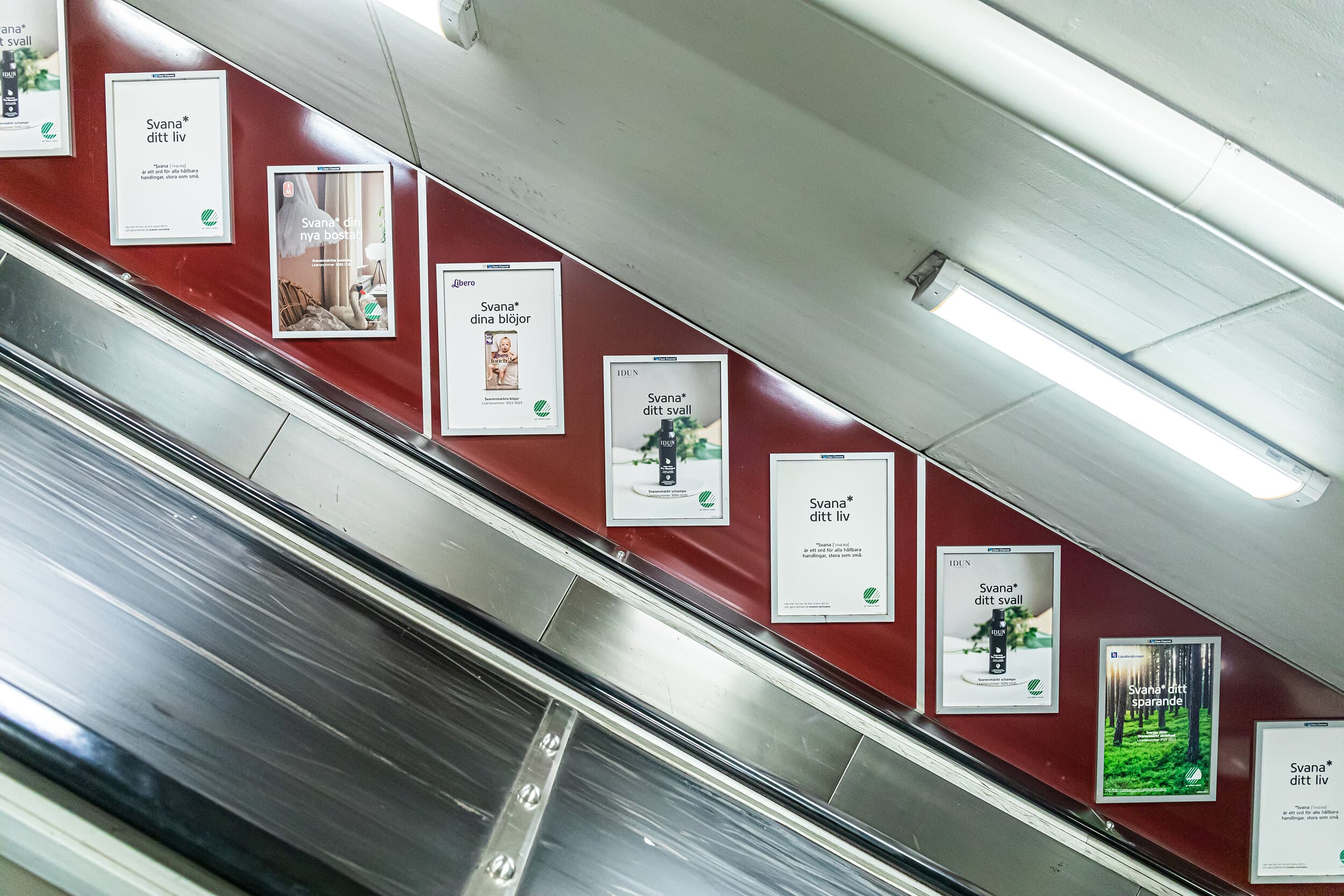 Svanen OOH rulltrappa